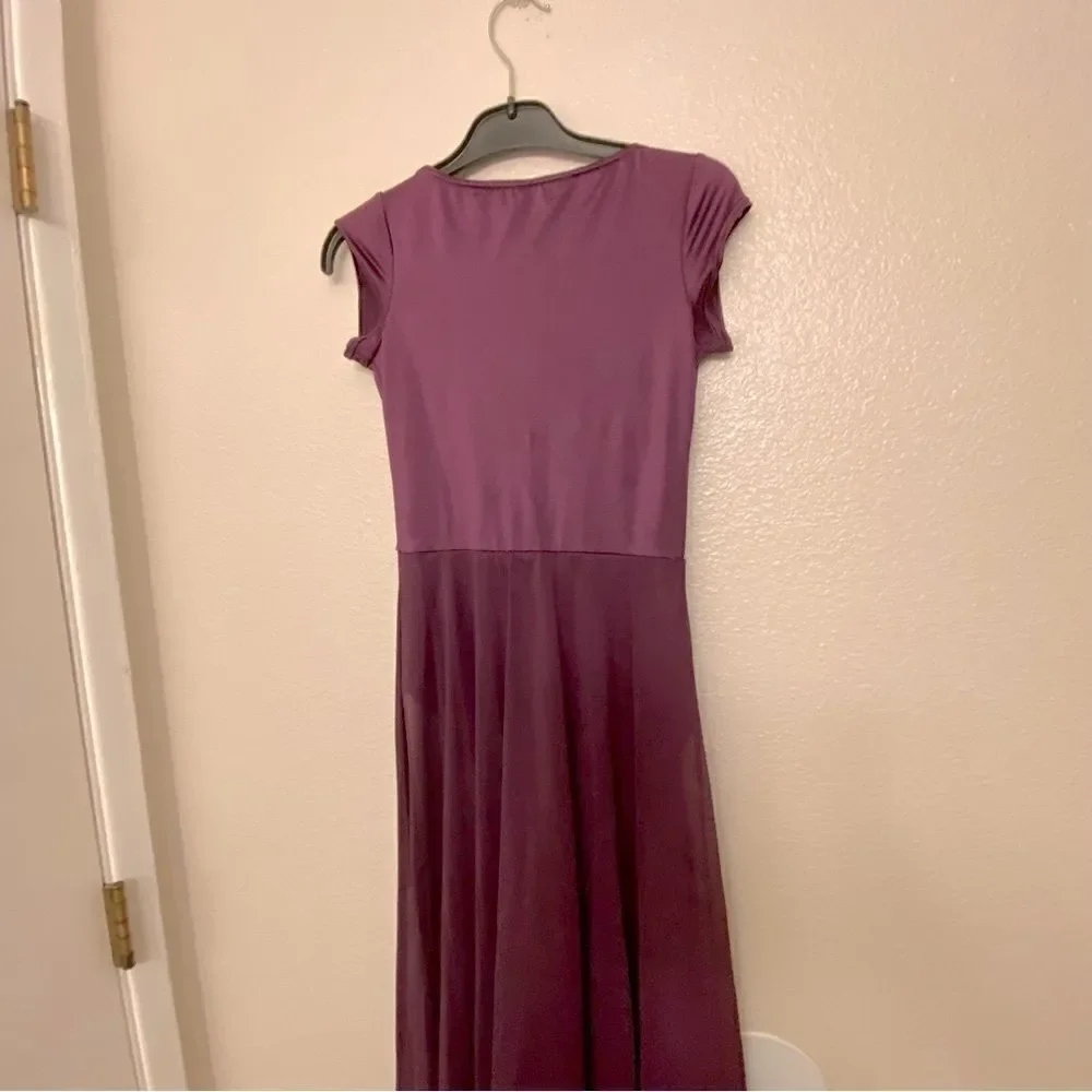 WEISSMAN Dance Costum purple mesh maxi Wilder Mind 14516 LC-large child